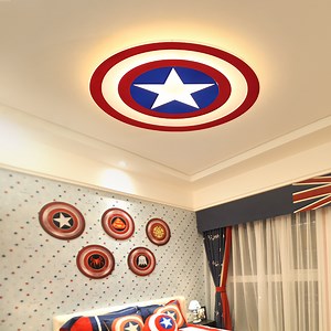 [Hot Item] Kids LED Ceiling Lights Captain America with Remote Control Ceiling Lamp (WH-MI-131)