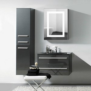 [Hot Item] Modern Design Bathroom Mirror Cabinet LED Illuminated Medicine Cabinet