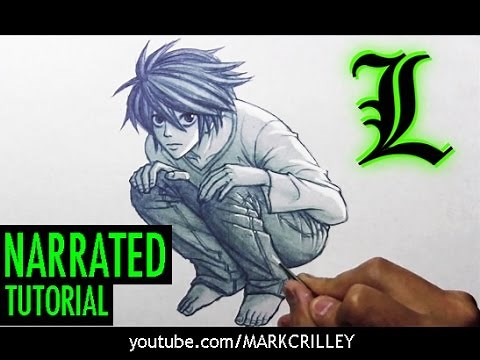 How to Draw L from "Death Note" [Narrated, Step by Step]