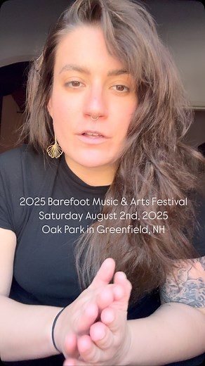 👣🌞🪩 BAREFOOT MUSIC & ARTS FESTIVAL 🪩🌞👣 Join us for the 3rd annual year of Barefoot on Saturday, August 2, at Oak Park in Greenfield, NH! This is a very special festival that incorporates the New England community with local music, art, and movement. Grab those EARLY BIRD 🦅 tickets while you can (link to purchase tickets in bio)! Check out @barefootmusicandart on IG or head to their website: https://barefootmusicandarts.com for more information. Hope to see you there! ✨ | Harlyjane Pelleti