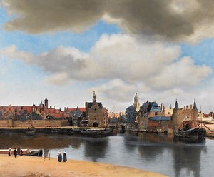 Johannes Vermeer : View of Delft (1661) Hand Painted Museum Quality Rolled Oil Painting Reproduction (D5060) - Etsy UK