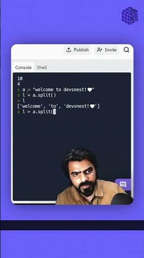split() function in python!