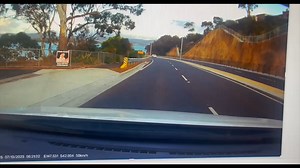 Midway Point. "this green p plater nearly ran me off the road this morning 13/07/2023 front and back footage shows she was well and truly behind me when the lane merged to one yet proceeded to speed past when there was no room." | Dashcams Tasmania