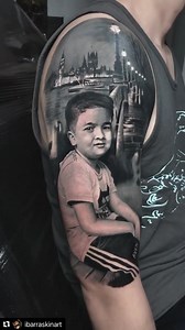 18 reactions |  @ibarraskinart with @make_repost ・・・ costom portrait short video clip please watch til end thank you #globaltattoomag #tattoo #tattoos | Global Tattoo Mag. | Facebook