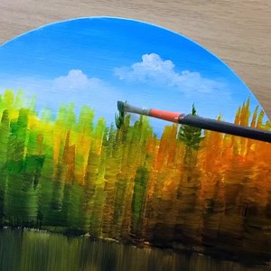 10K views · 213 reactions | Acrylic / Lake Painting | Art Skills | Facebook