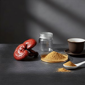 [Hot Item] Runqian Organic Reishi Extract Polysaccharides Ganoderma Lucidum Brown Powder
