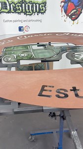 Finished up the sign with a little Flash 15 minute clear. | Silver Sasquatch Custom Painting