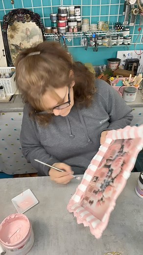 1.4K views · 28 reactions | Just a little behind the scenes look at this tray getting ready for resin tomorrow! | Shabby Chic Vintage Vanlife Chicks | Facebook