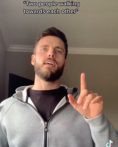 How to walk towards someone #walking #awkward #walk #work | Mike R. Draper