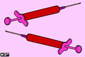 blood test coloring page, printable blood test