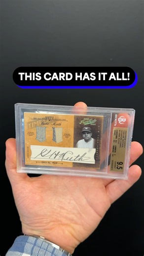 1.1K views · 29 reactions | ICONIC BABE RUTH RELIC! ⚾️ This 2004 Playoff Prime Cuts Timeline Material Signature Combo Babe Ruth Signed Relic Card (#1/1) is available in our March Elite. Bid now: https://bit.ly/3TtZ0Gx | Goldin | Facebook
