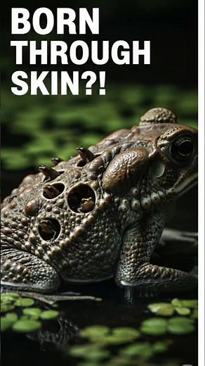 "This Frog Gives Birth From Its Back?! 😳🐸" #didyouknow #animals#frog #animalshorts