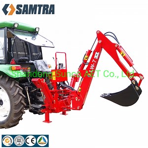 [Hot Item] Samtra High Quality Compact Tractor Backhoe Digger Towable Loader Backhoe