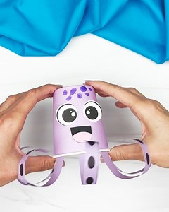 2.9K views · 20 reactions |  Paper Cup Octopus Craft ✂️ Get the printable template on the blog ( in comments) | Simple Everyday Mom | Facebook