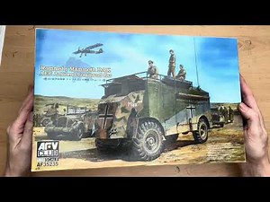 WHATS IN THE BOX? AFV CLUB 1/35 ROMMELS MAMMOTH DAK AEC ARMOURED COMMAND CAR. KIT REVIEW No 26