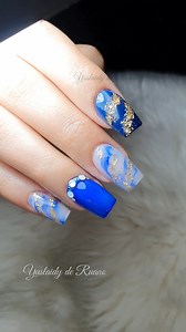 254K views · 5K reactions | Marbled in acrylic. Nail art. | Yuslaidy de Ruano | Facebook