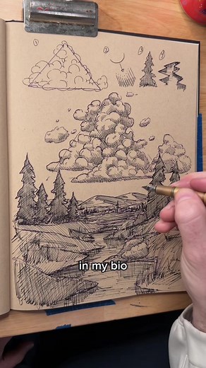 Reduce Landscapes to Simple Shapes for Easier Drawing