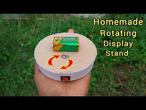 How To Make A Rotating Display Stand Using PVC Pipe At Home | homemade 360° rotating display stand