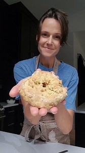 One of my favorite items growing up was the Panera Bread Banana Nut bagel! It was full of flavor and so soft and delicious. This copycat Panera Bread Banana Nut bagel will check all the boxes, and it comes together in a fraction of the time with no kneading, teats, or the need to boil the bagels! I love how quick and easy this recipe is! With juat a few simple ingredients, these bagels can be ready in under 35 minutes! We love eating them with butter and honey, but a soft, creamy cream cheese is