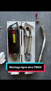 Montage ligne Akra TMAX 2025 — Avant/Après partie 2
