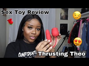 Sex Toy Review! Thrusting Theo: The Rose toy with thrusting vibrator attached!