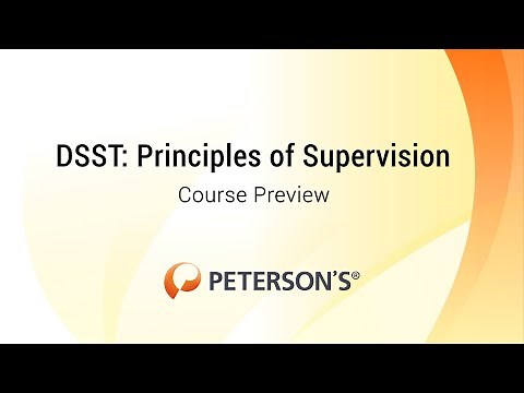 Peterson's DSST Principles of Supervision - Course Preview