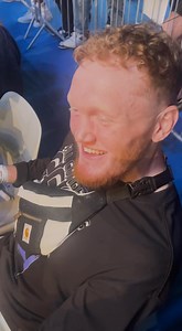 George McManus casually getting his hands wrapped from the crowd 😅 | Cage Warriors