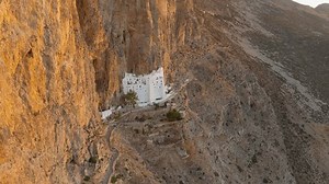 clip-3856796879-iconic-cliffside-monastery-panagia-hozoviotissa-bathed ...