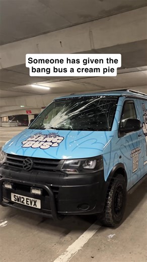 Giving Bonnie Blues bang bus a cream pie