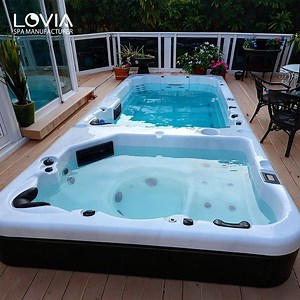 [Hot Item] New Swim SPA Pool Outdoor Whirlpool Hot Tub 5.8m Jaccuzi Massage Outdoor Swimming Pool