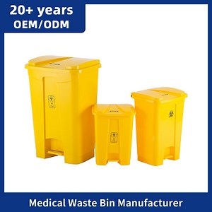 [Hot Item] 50liter 80liter 100liter Medical Dustbin Trash Bin for Different Waste with Pedal Collection Dustbin