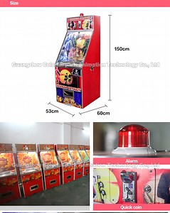 [Hot Item] Colorful Park Cheap Arcade Coins Drop Quarter Arcade Single Player Bonus Hole Coin Pusher Game Machine