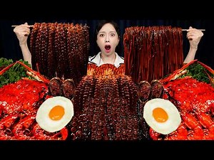 [Mukbang ASMR] Octopus 🐙 Seafood Boil & Noodles Mukbang ASMR Ssoyoung