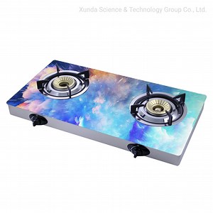 [Hot Item] Xunda Home Gas Cooking Table Top Gas Stove 3D Glass Table Gas Cooker