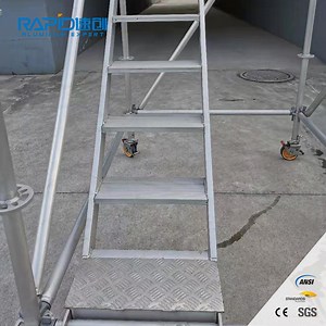 [Hot Item] Ringlock Aluminum Construction a Frame System Aluminium Scaffold