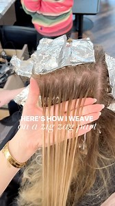Whenever I show a zig zag part I always get questions on how exactly I weave on the zig zag. Honestly I don’t overthink it. There’s no specific technique to it. I pick up hair from the peaks AND the valleys! Is this how you color on the zig zag as well? Let me know below!! ⚡️I’m using my Blonde Chronicles Diffuser Brush to do my weave and it’s my favorite because the thicker tail forces me to take heavier weaves so that the blonde doesn’t disappear. Plus, it’s the only thing I use for backcombin