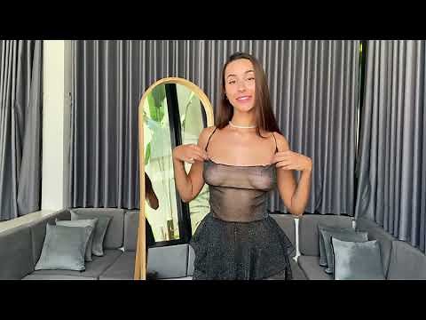 [4K] Transparent Elegance – Sheer Dress & Negligee Try-On | Chic & Classy Vibes with Carla
