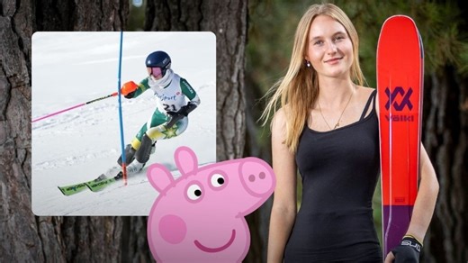 Hilarious interruption during Winter Olympians heroic return to Australia