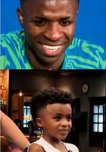 Saulo e Vini Junior: menino inspirado pelo craque