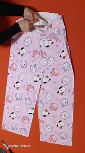 The easiest way to cut and sew pajamas / How to sew pajamas #sewing #howtosew #pajamas #trousers | Zeliş'in dikiş odası-SEWING Room