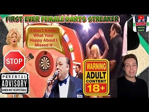 Naked Female Darts Streaker On Stage 👀😮‍💨