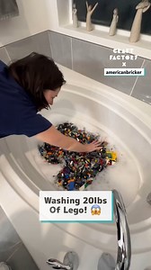 I washed 20lb of lego with over 5,000 pieces! 🤯 | Craft Factory