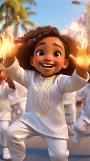 ALLÉLUIA JÉSUS ! 💛🌈 Chant chrétien joyeux | Gospel | Louange Kids Academy 🎶✨ #short #chrétiens
