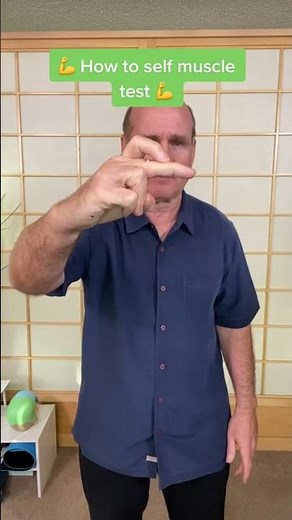 How to self muscle test.💪 #muscle #muscletest #appliedkinesiology #chiropractor #tcm #kinesiology