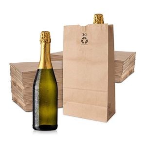 [Hot Item] Versatile Large Kraft Brown Paper Grocery Bags for Shopping