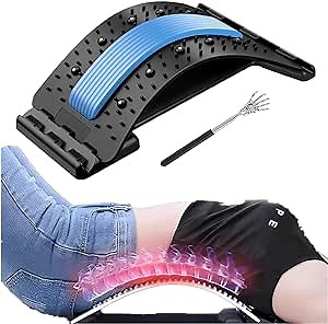 Amazon.com: Back Stretcher Back Cracker Board Pain Relief Device Lower and Upper Back Muscle Pain Relief with 3 Level Adjustable Back Massager for Alignment Scoliosis Spine Decompression Support Spine Board : Health & Household