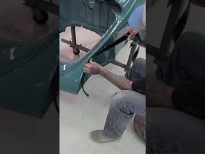 Installing the Fender Beading in the 63 Bettle