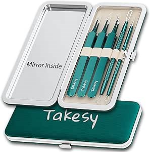 Blackhead Remover Kit - Acne Extraction Tool, Pimple Popper for Nose, Green