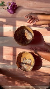 DIY Coconut Shell Planter …….☘️☘️ . . . . . #diycrafts #diyideas #diyprojects #diyplanter #planters #coconutshellcraft | Vernal Bloom by Sujata