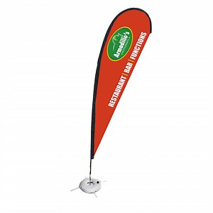 [Hot Item] Outdoor Advertising Promotion Custom Flying Banners Stands Bali Bow Sail Swooper Teardrop Feather Beach Flags